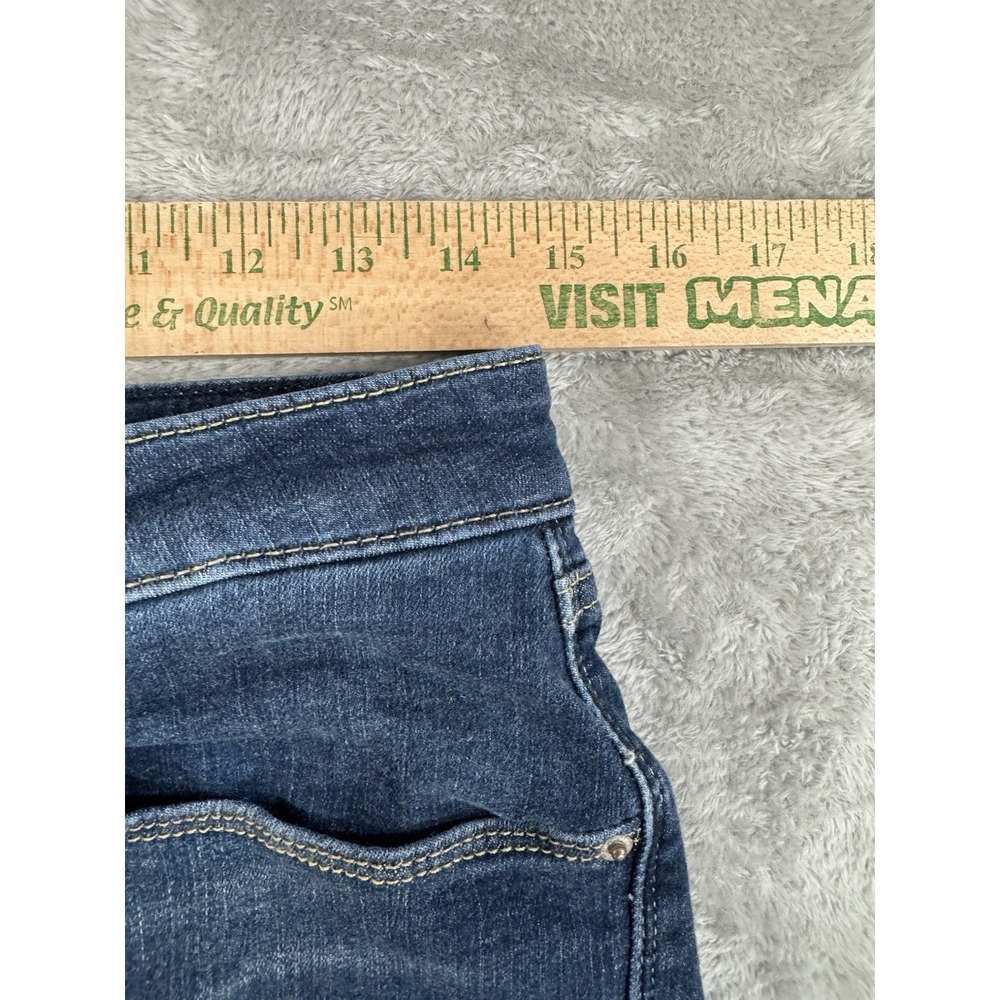 Levis Jeans Womens W30 L30 Skinny Comfort Stretch Whiskered Mid Rise Dark‎ Blue - Picture 12 of 16